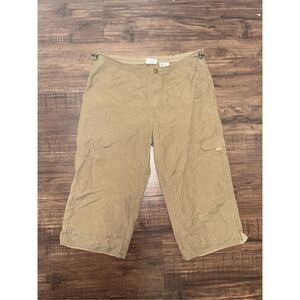 Columbia Sportswear Capri Pockets, Tan Brown Cargo Pants Sz Medium